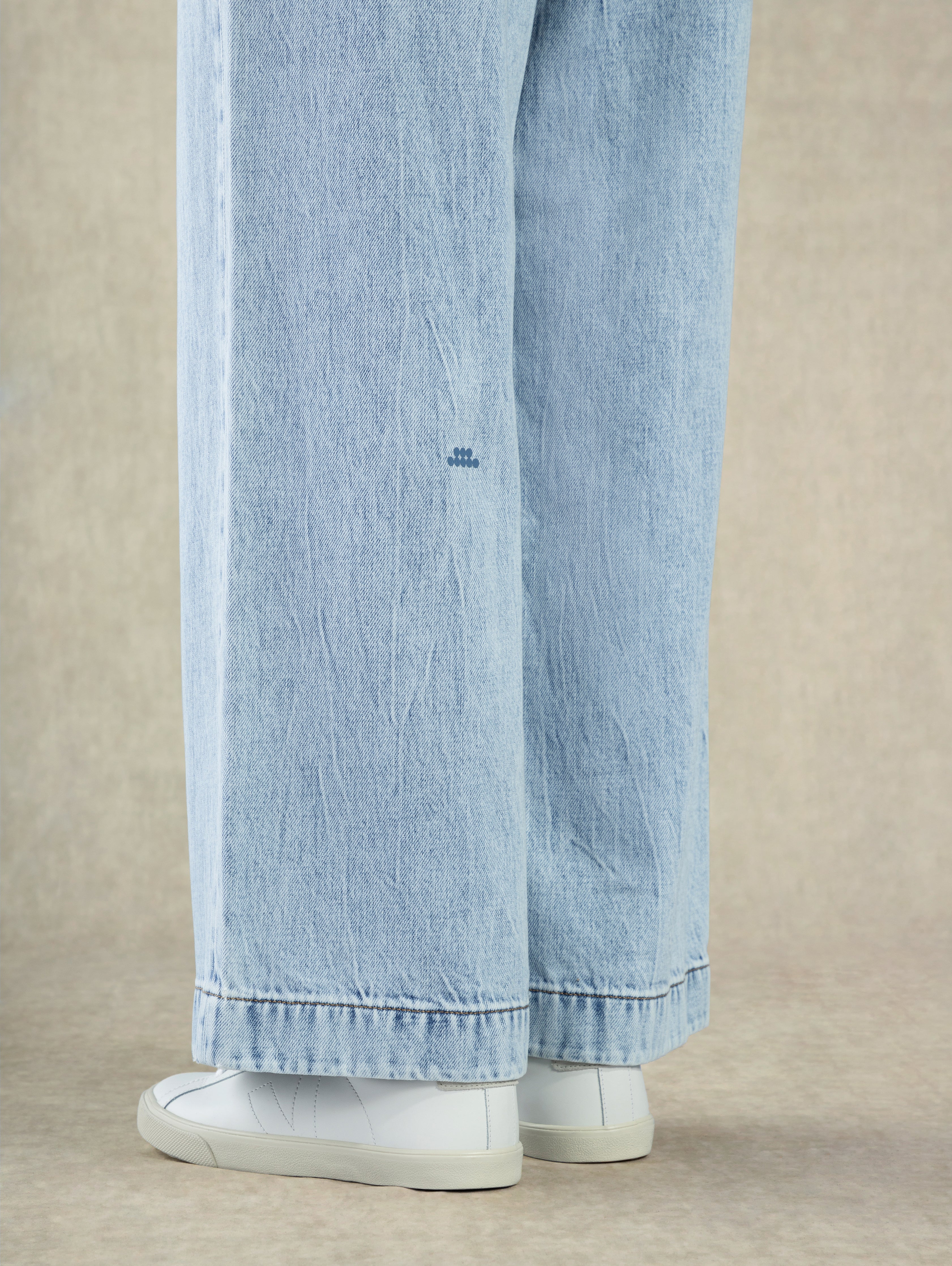 Bleached Straight Fit Jeans - Image 6