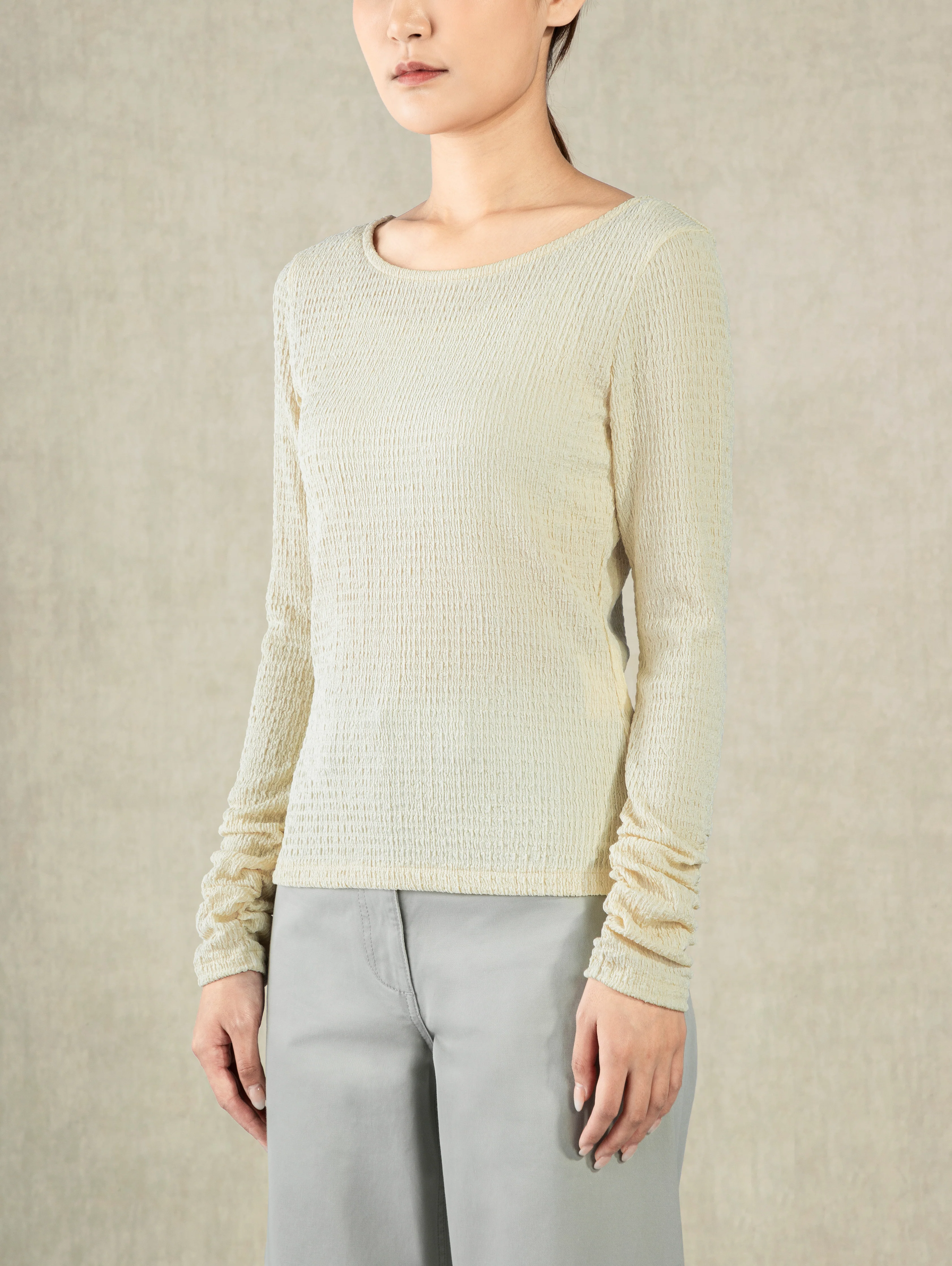 Crunched Sleeve Top - Image 3