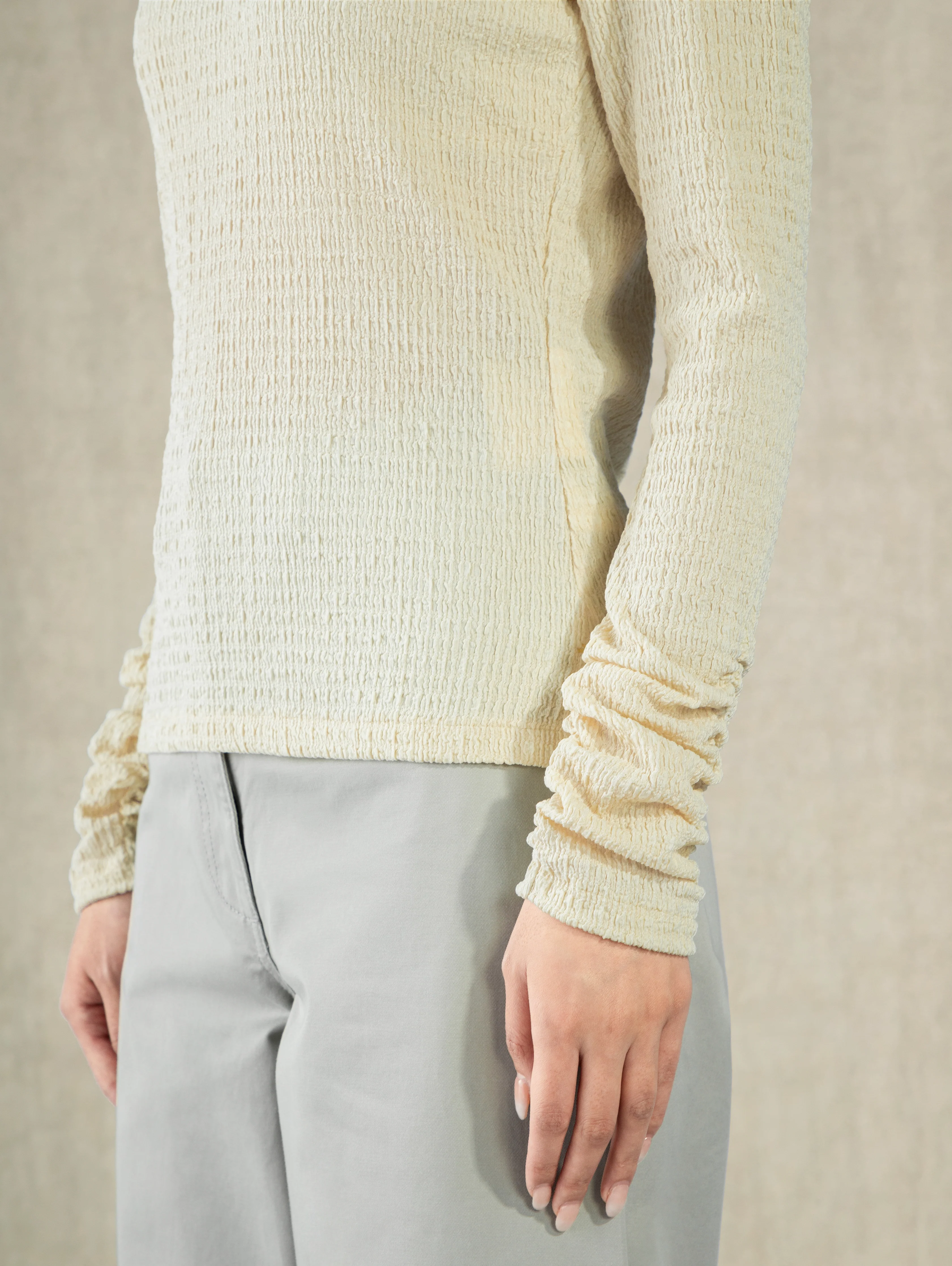 Crunched Sleeve Top - Image 5