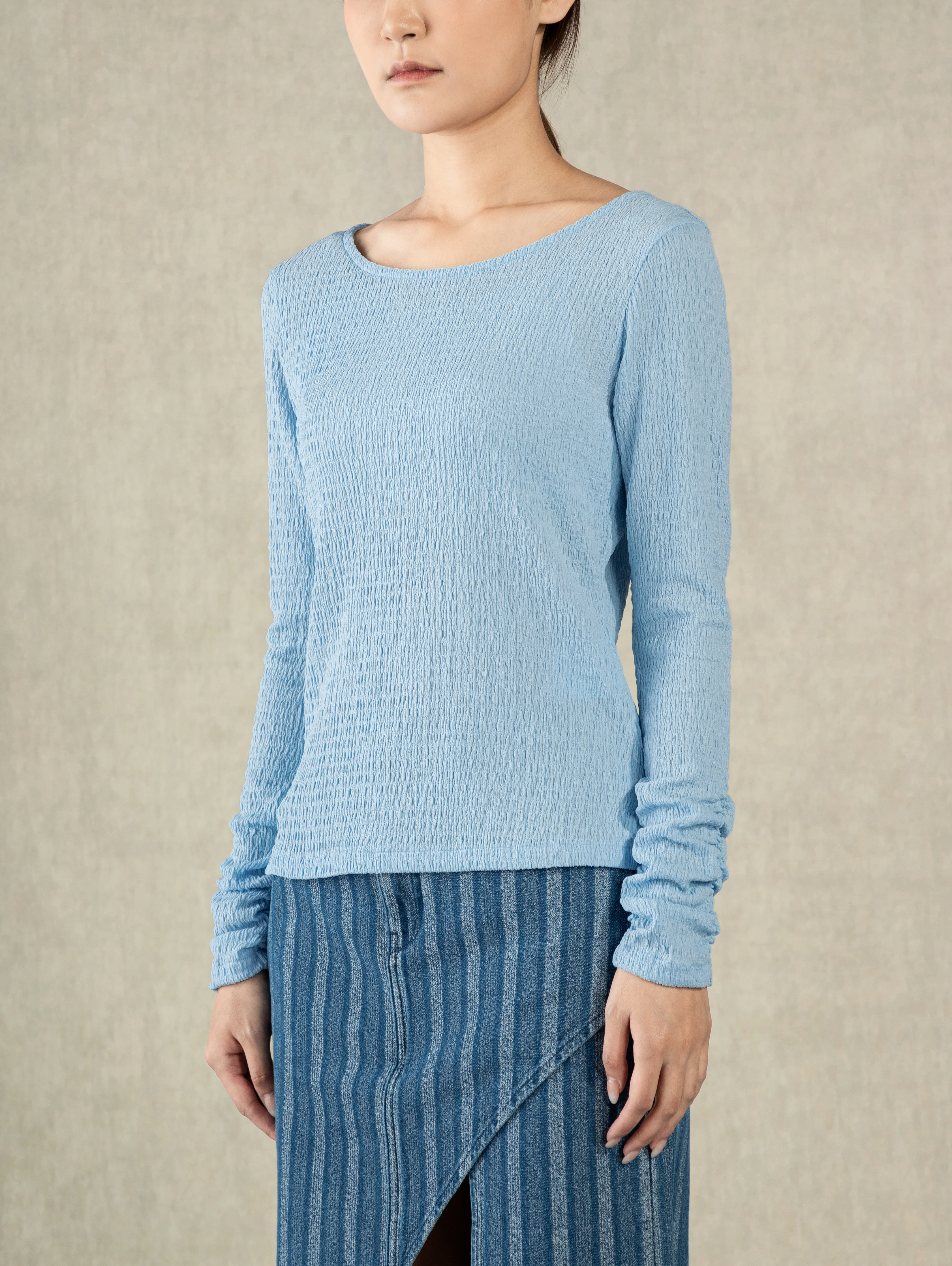 Crunched Sleeve Top - Image 9